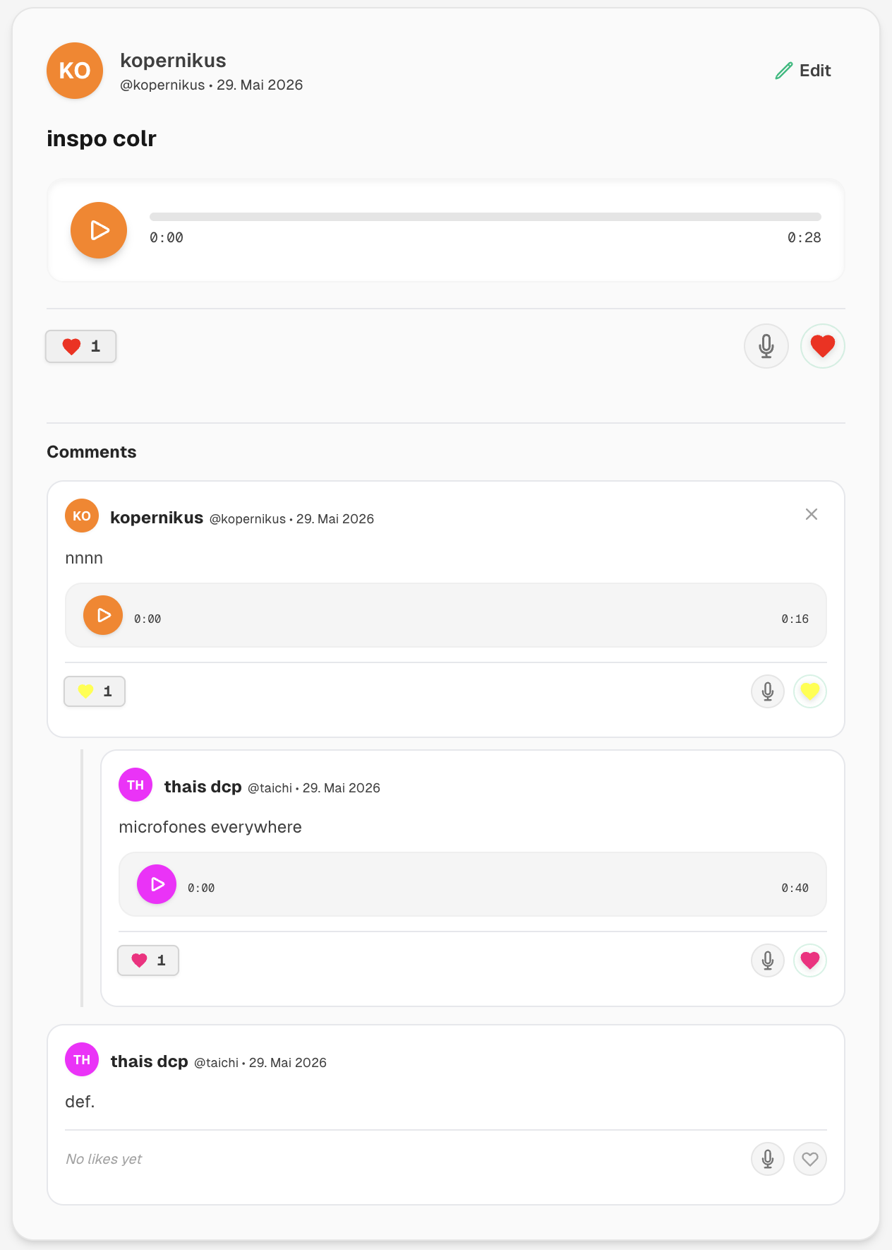 Humaniation — Social Audio Blogging Network